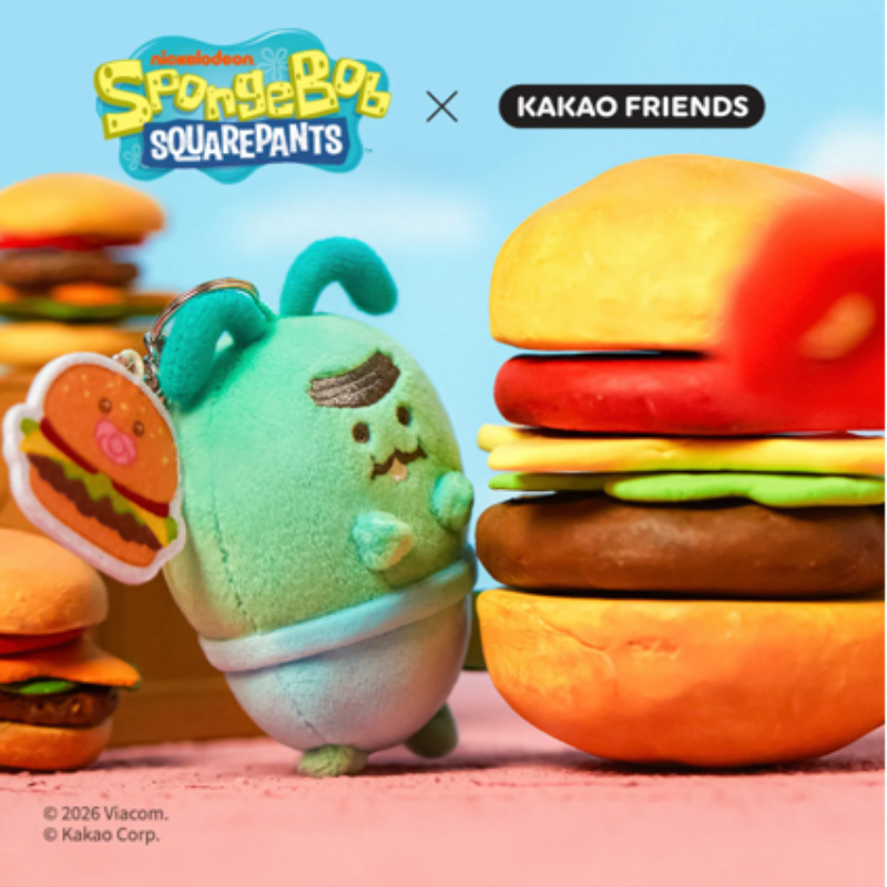 SpongeBob x Kakao Friends - Baby Keyring Dolls (6 Types)