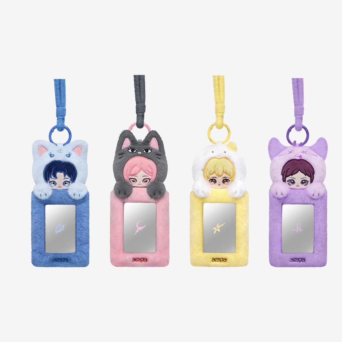 Keep your cards organized in style with the aespa x POP MART Fluffy Club Series Card Holder.