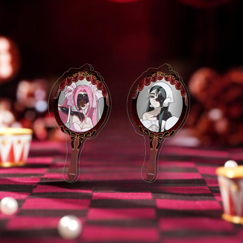 Bring your favorite duo into your everyday routine with the Alien Stage: Zombie Stage Fading Youth - MiziSua Acrylic Hand Mirror.