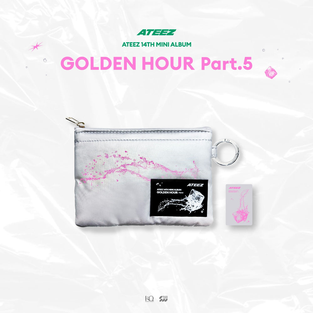 Featuring exclusive GOLDEN HOUR artwork and design elements, this compact pouch is perfect for organizing small essentials such as earbuds, cosmetics, stationery, cards, coins, or other personal items.