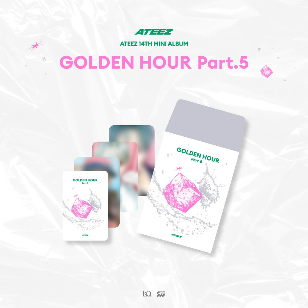 This collectible trading card features exclusive GOLDEN HOUR artwork and member visuals.