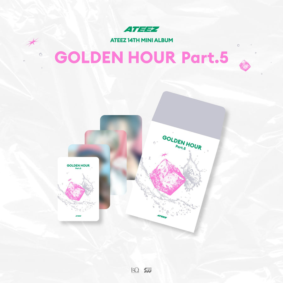 This collectible trading card features exclusive GOLDEN HOUR artwork and member visuals.