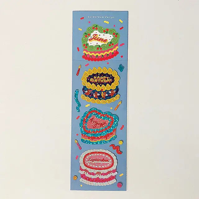 Pureureum Design - Calendar Cake Part 3 Hologram Sticker - Pureureum Design - Home & Living, Accessories - Harumio