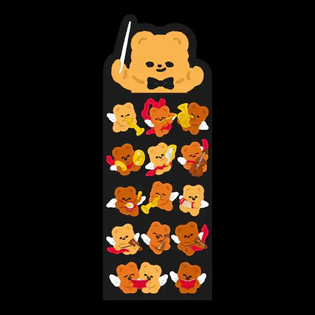Pureureum Design - Cupid Bear Concert Sticker - Pureureum Design - Home & Living, Accessories - Harumio