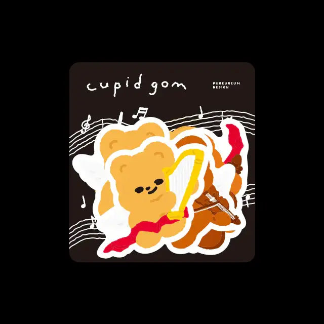 Pureureum Design - Cupid Bear Concert Engraving Sticker - Pureureum Design - Home & Living, Accessories - Harumio