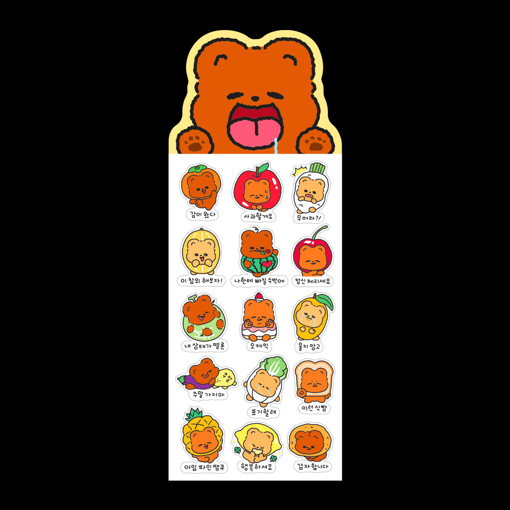 Pureureumdesign - Come Into my Mouth Cupid Bear Sticker
