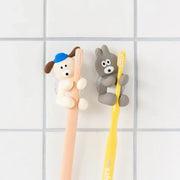 Romane - Brunch Brother Bunny & Puppy Silicone Toothbrush Holder - Romane - Toothbrush Holders - Harumio