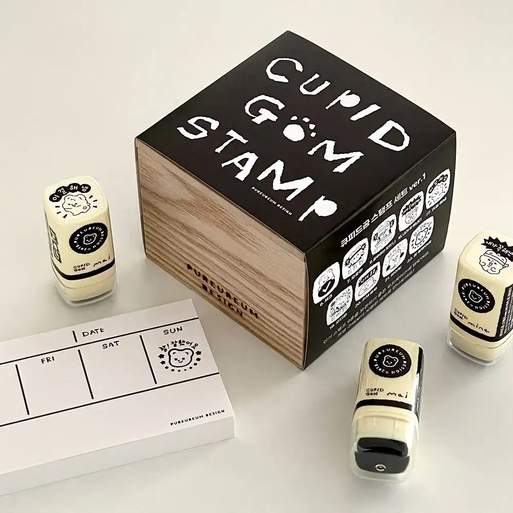 Pureureumdesign - Cupid Bear Stamp Set Ver. 1 - Pureureumdesign - Home & Living, Accessories - Harumio