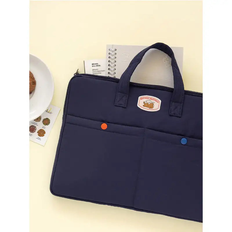 【ROMANE】Brunch Brother 15-inch poodle laptop pouch Romane - Brunch Brother Poodle Laptop Pouch – Harumio