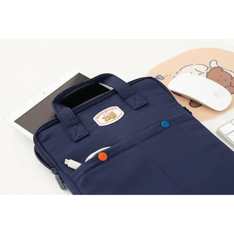 Romane - Brunch Brother Poodle iPad Pouch - Romane - Pouch - Harumio