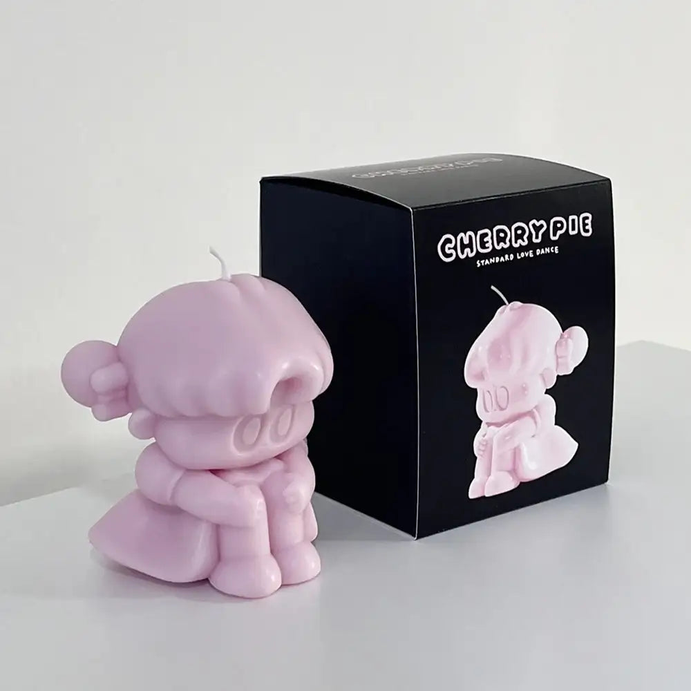 Standard Love Dance - LEEGONG Black Cherry Pie 3D Candle - Line Friends Square - Candle - Harumio