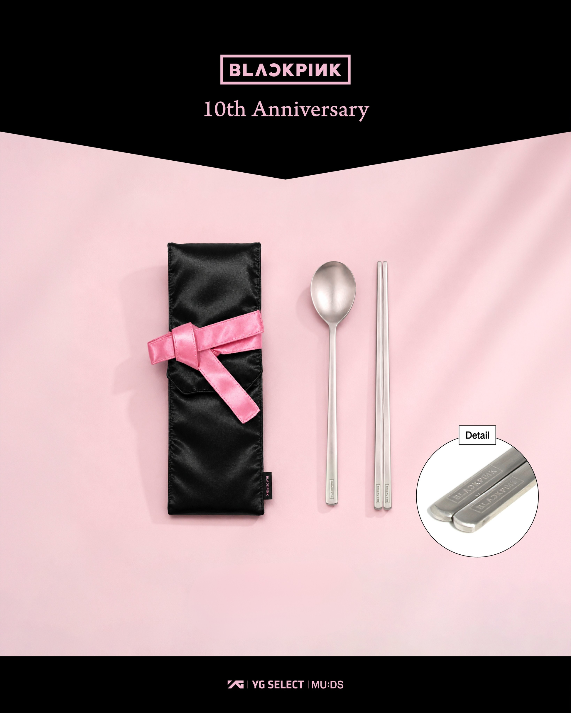 Enjoy every meal with the official BLACKPINK x MU:DS – Cutlery Set.