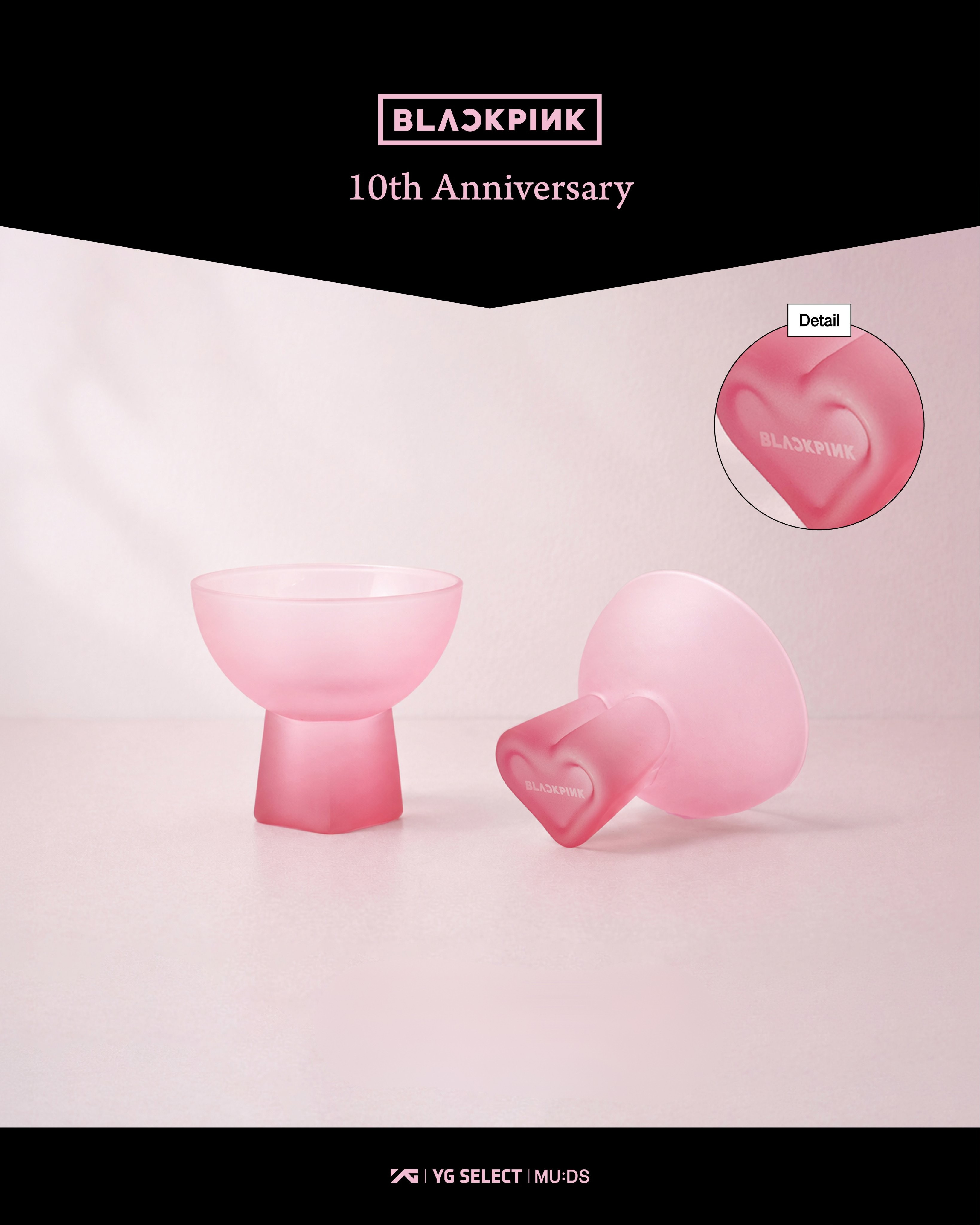Celebrate the exclusive collaboration with the official BLACKPINK x MU:DS – Soju Shot Glass.