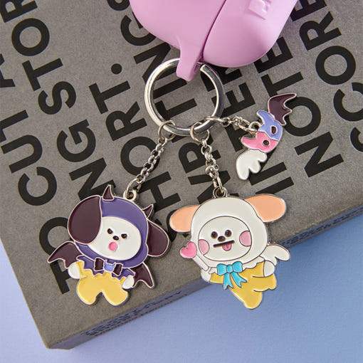 BT21 Angel & Villain - Metal Keyring - LINE FRIENDS SQUARE - Keyring - Harumio