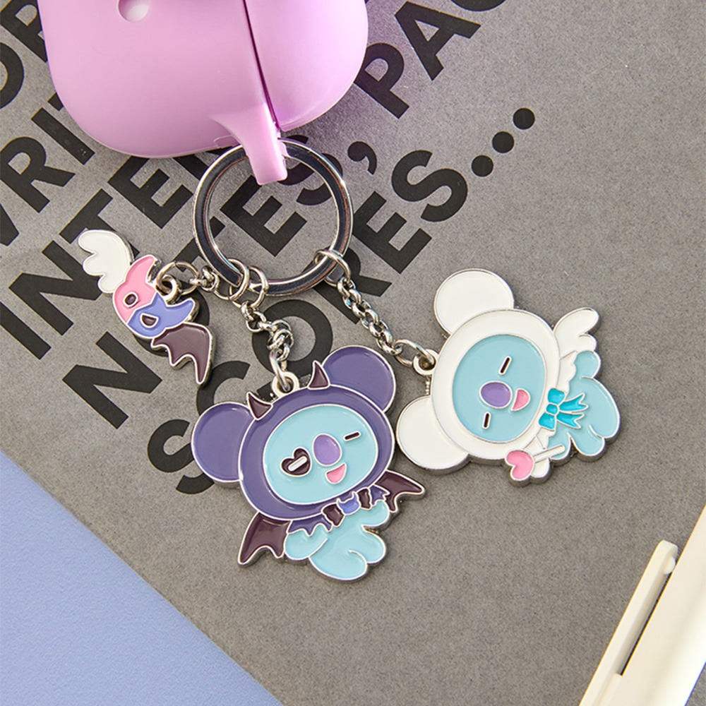 BT21 Angel & Villain - Metal Keyring - LINE FRIENDS SQUARE - Keyring - Harumio
