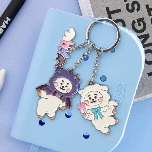 BT21 Angel & Villain - Metal Keyring - LINE FRIENDS SQUARE - Keyring - Harumio