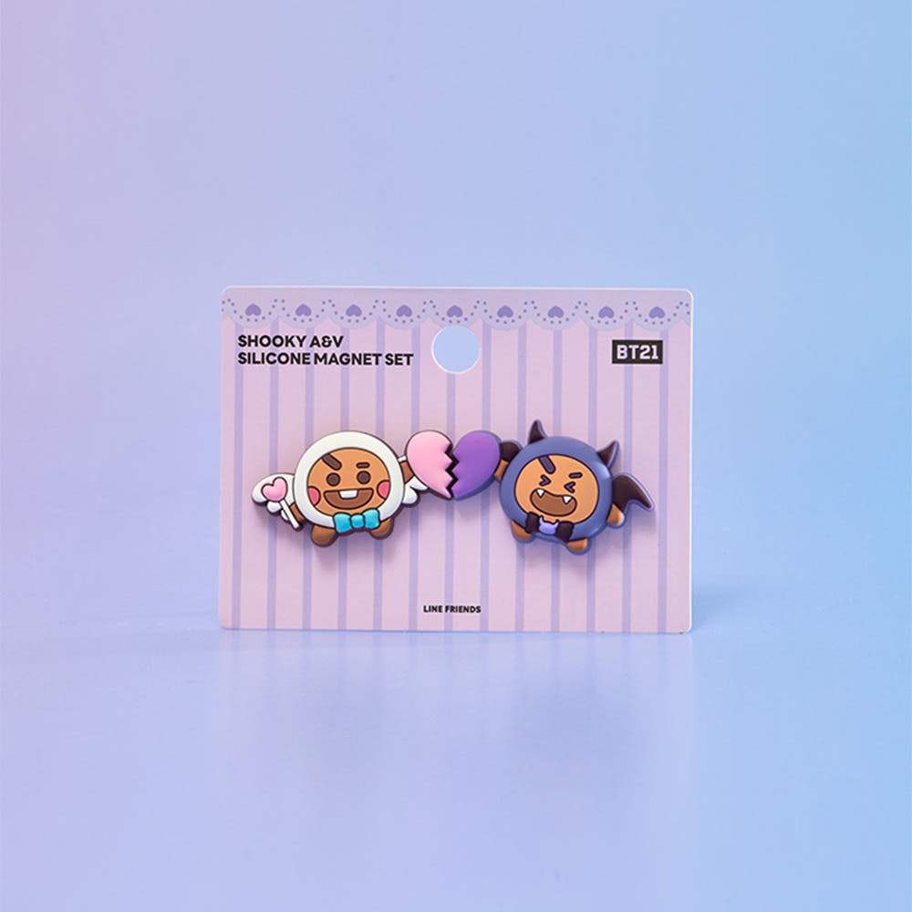 BT21 Angel & Villain - Silicone Magnet Set - LINE FRIENDS SQUARE - Magnet - Harumio