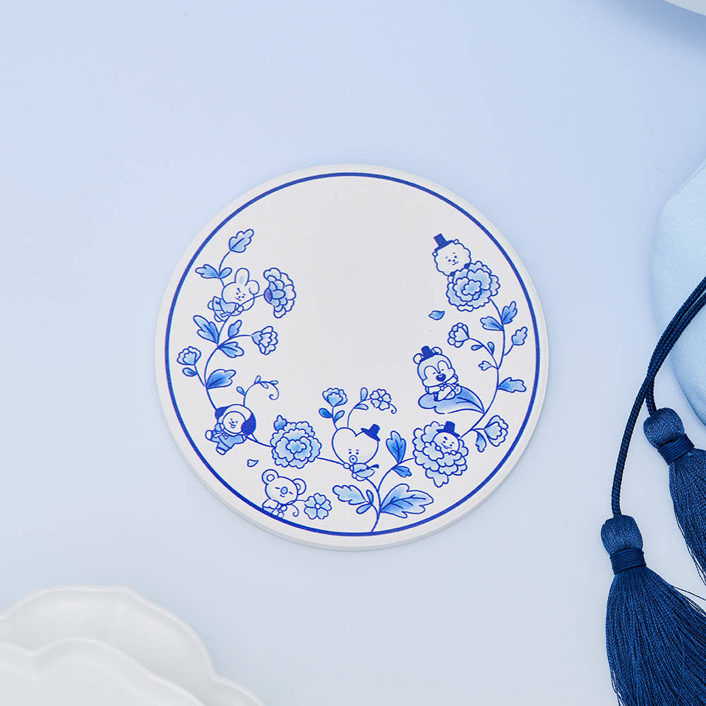 Created as part of the BT21: K-Hangari collection, this collectible coaster features adorable BT21 character artwork inspired by the traditional Korean hangari theme.