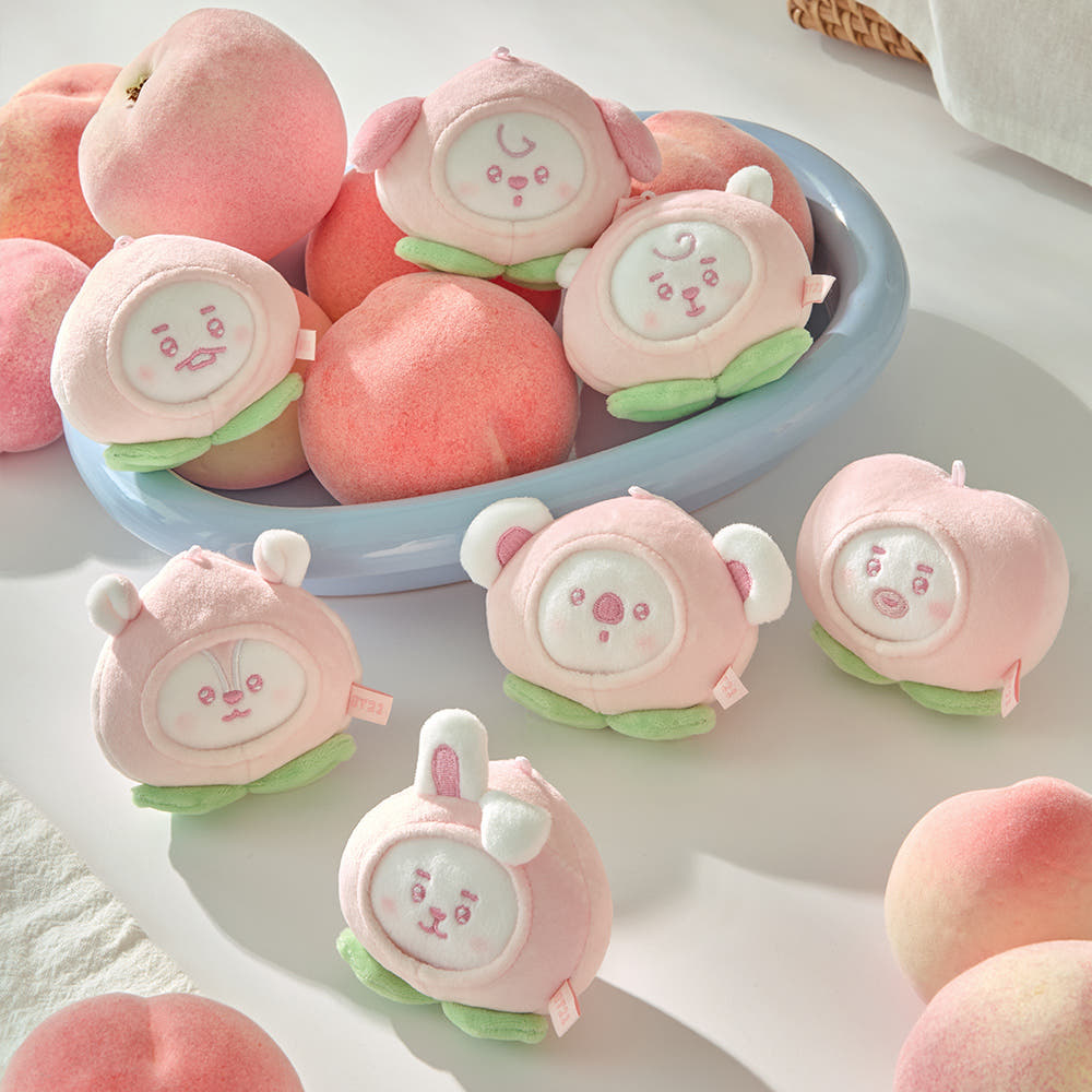 Part of the adorable BT21 Peach Holic collection, this collectible stress ball features a cute peach-themed character design that's both fun and functional.