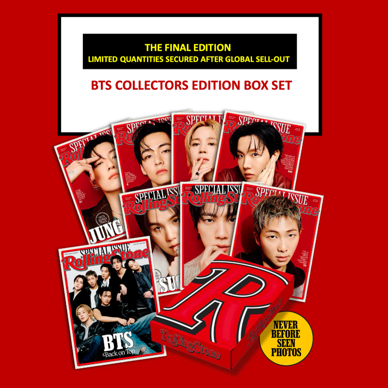 Celebrate BTS with the Rolling Stone Collectors Edition, a special magazine edition featuring BTS-focused content for fans and collectors.