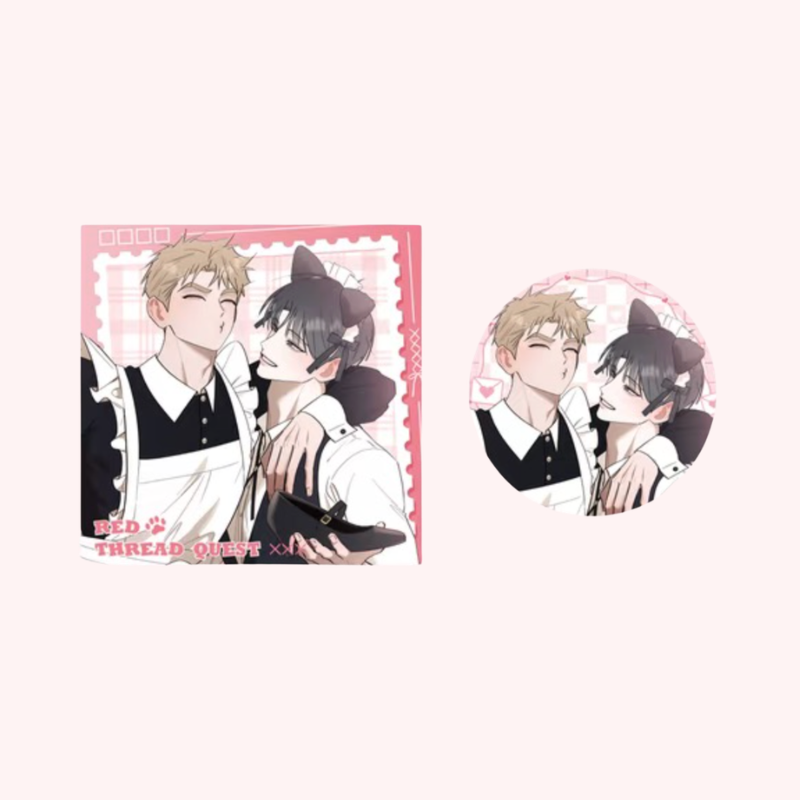 Red Thread Quest x March Monster - Cafe Series Badge Set