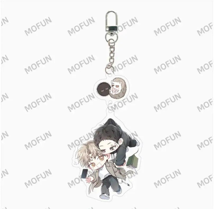 Between The Lines - Judochi & Dotol Acrylic Key Ring - Mofun - Acrylic Keyring - Harumio