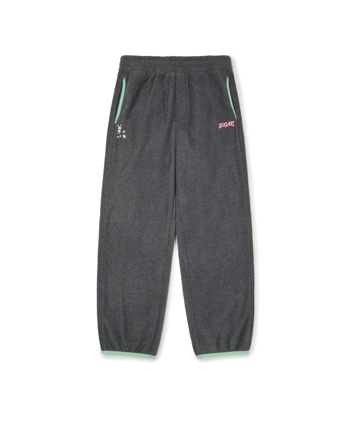 Created as part of the Blue Archive x Discus Athletic collaboration, these fleece pants combine relaxed everyday comfort with design details inspired by the After-school Dessert Club.