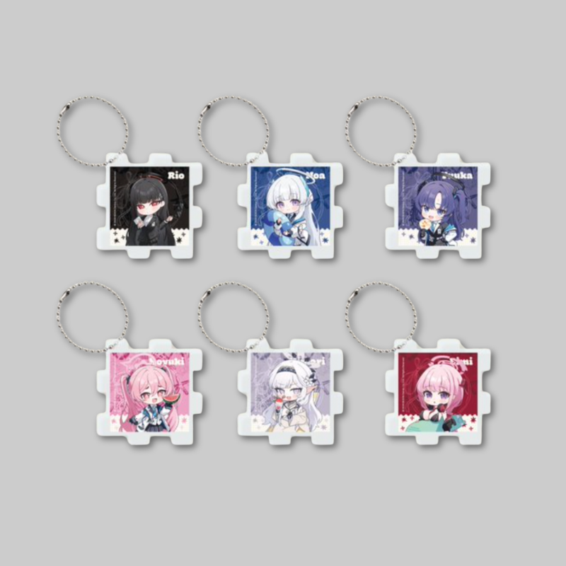 Carry a unique collectible wherever you go with the official Blue Archive x ANIPLUS – Puzzle Acrylic Keyring