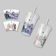 Stay refreshed while showcasing your favorite Blue Archive characters with the official Blue Archive x ANIPLUS – Transparent Tumbler.