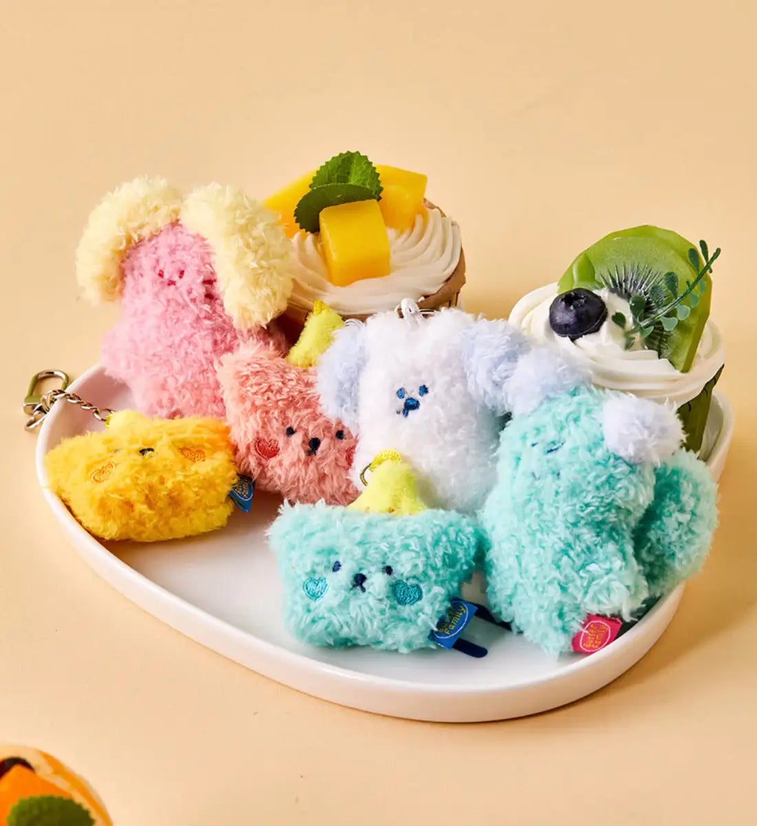 Butter - BT Syrup Bear Face Keyring Set - Modern House - Keyring - Harumio