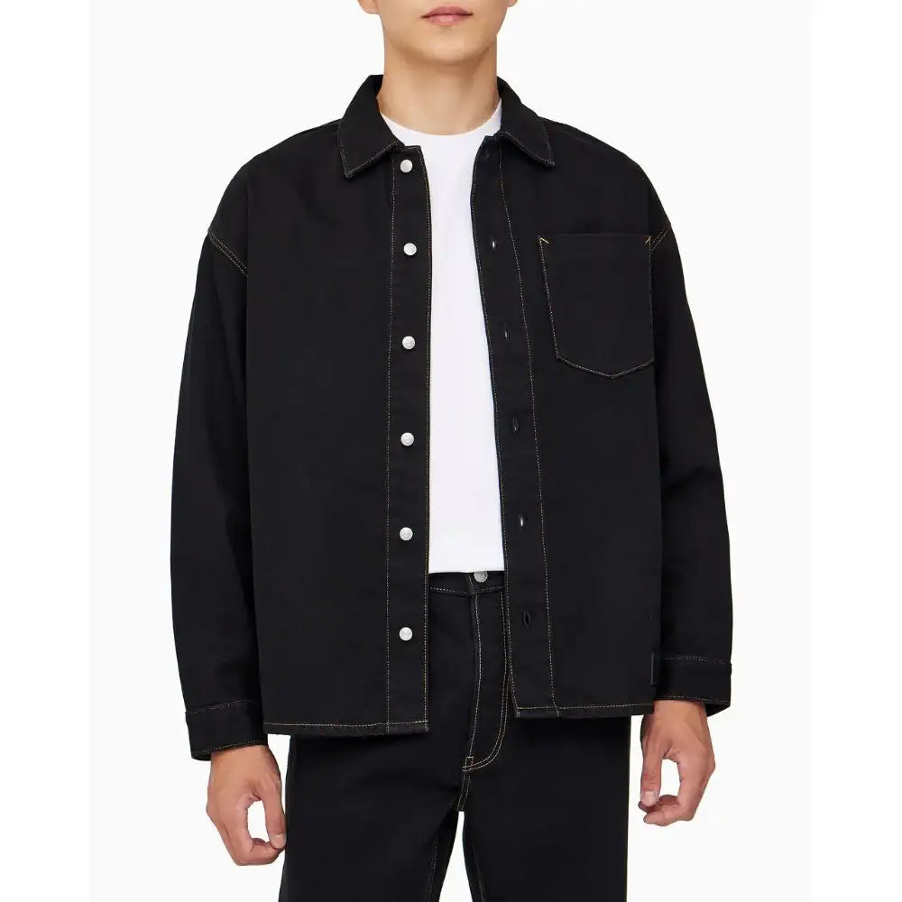 Son Heung-min x Calvin Klein - Men’s Oversized Denim Shirt - Son Heung-min x Calvin Klein - Clothing - Harumio