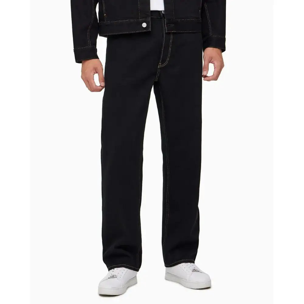 Son Heung-min x Calvin Klein - Men’s Relaxed Straight Fit Denim Jeans - Son Heung-min x Calvin Klein - Clothing - Harumio