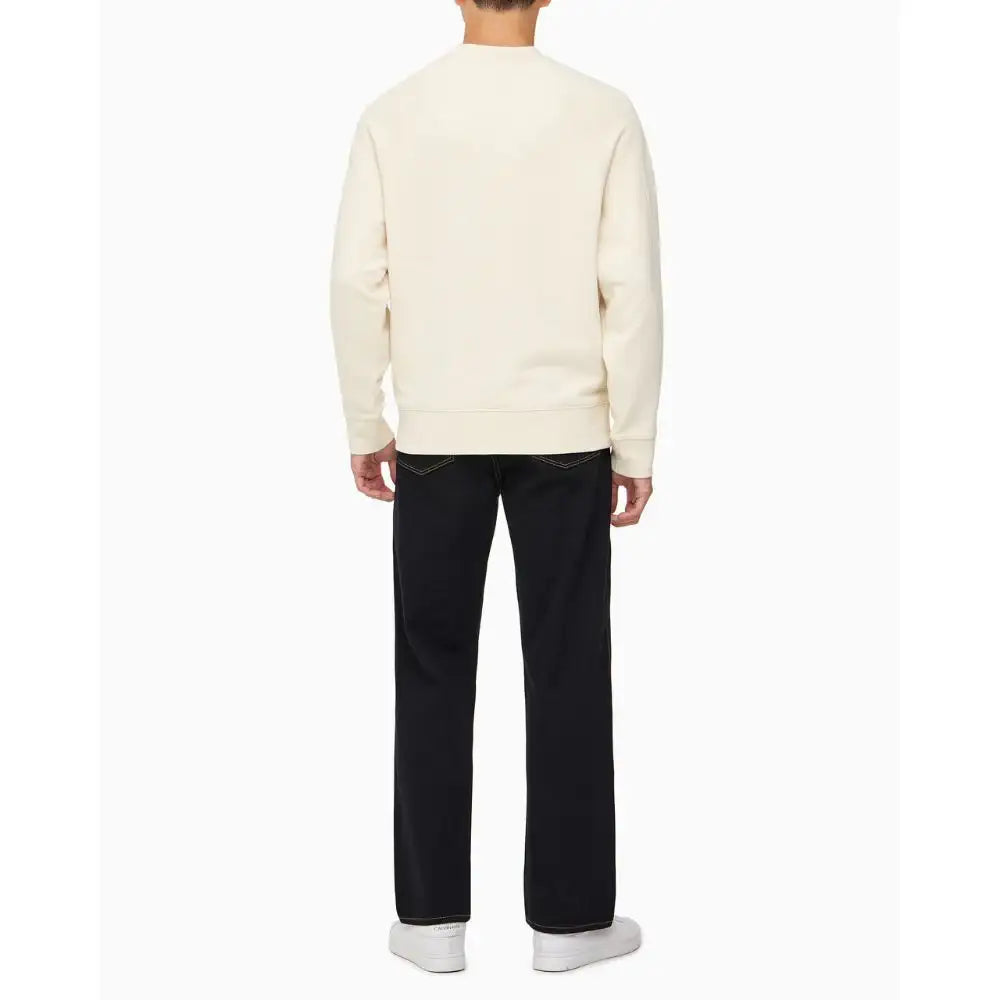 Son Heung-min x Calvin Klein - Men's Relaxed Terry Crew Neck Sweatshirt - Son Heung-min x Calvin Klein - Clothing - Harumio