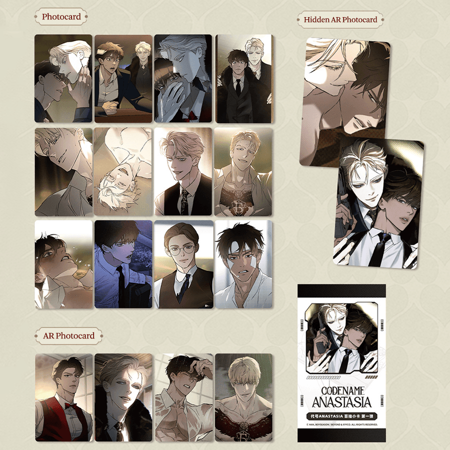 Codename: Anastasia 'Masquerade' Pop-Up Cafe - Random Photocard Set - XYYCO - Random Photocard Set - Harumio