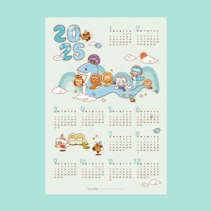 Cookie Run - 2025 Calendar Poster - Cookie Run - Calendar - Harumio