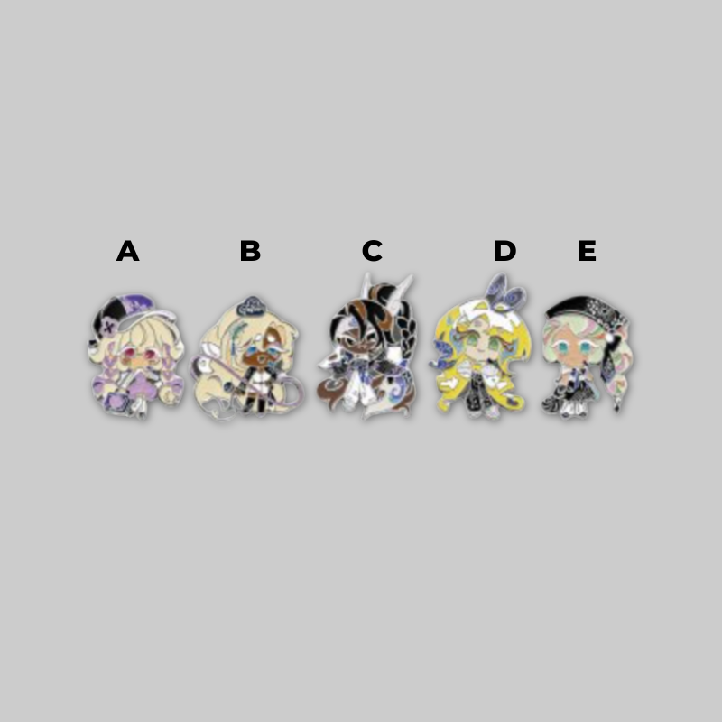 Featuring exclusive artwork created for the special Cookie Run: Kingdom × B!TES collaboration, this collectible pin badge is a fun way to showcase your favorite Cookie characters.