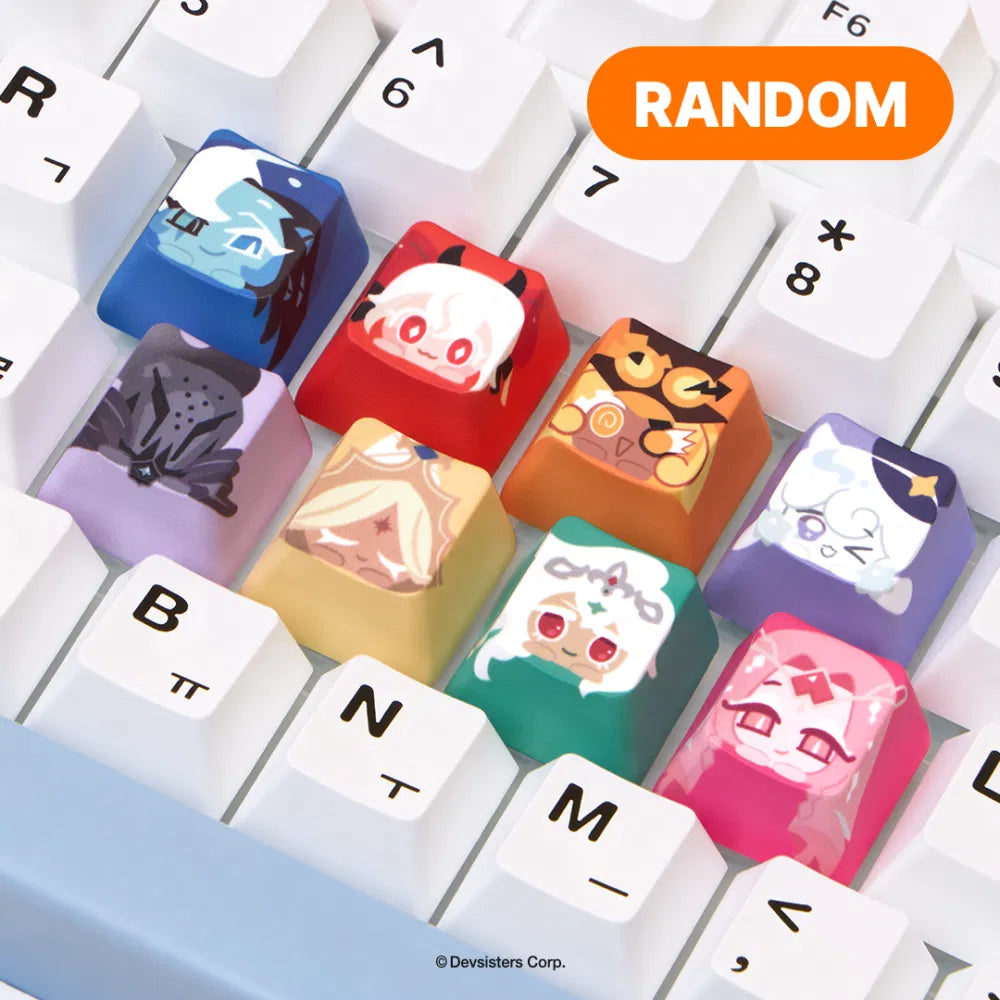 Add a playful and eye-catching accessory to your collection with the Cookie Run - LED Keycap Keyring (Random).