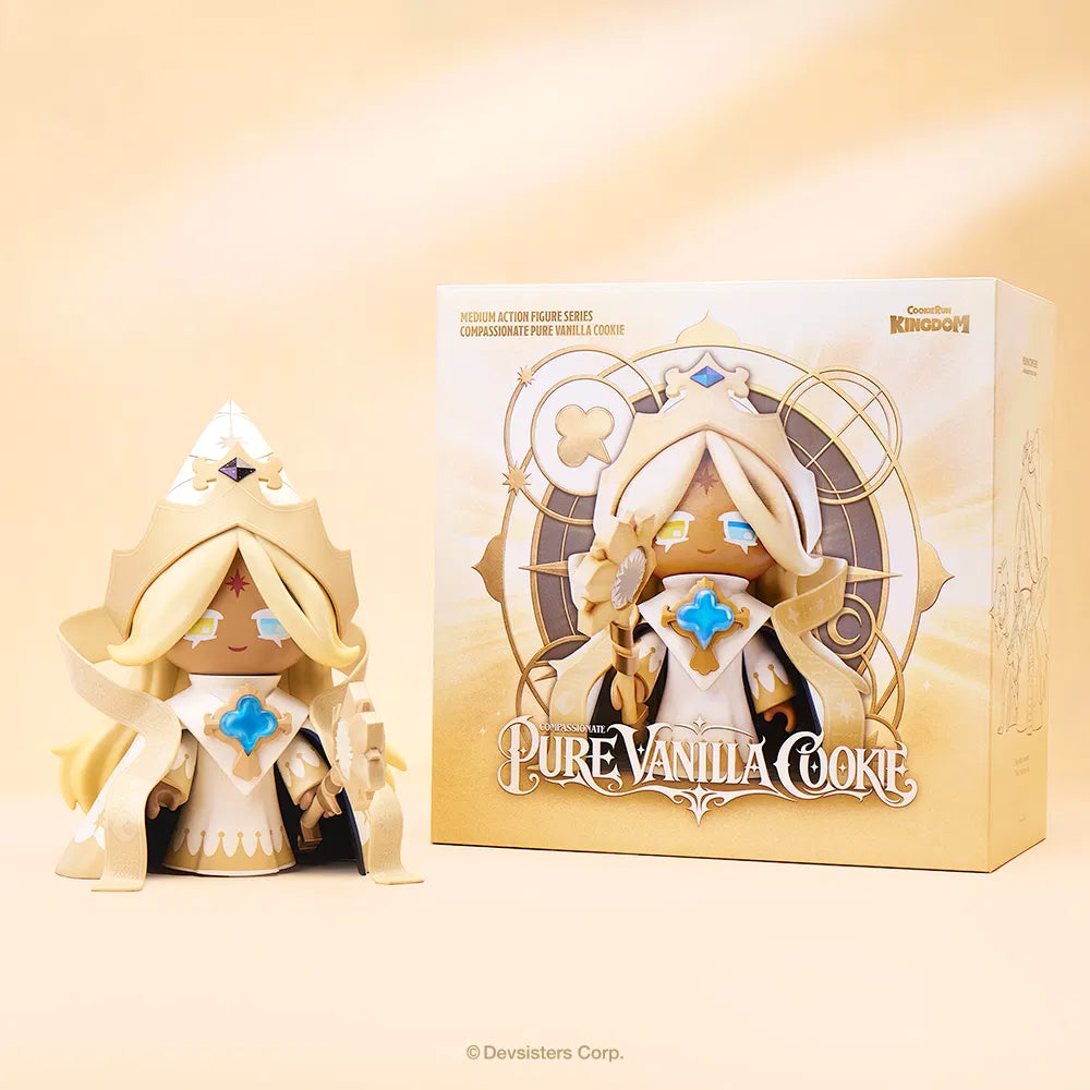 Bring a beloved Cookie Run character to your collection with the Cookie Run - Pure Vanilla Cookie Medium Action Figure.