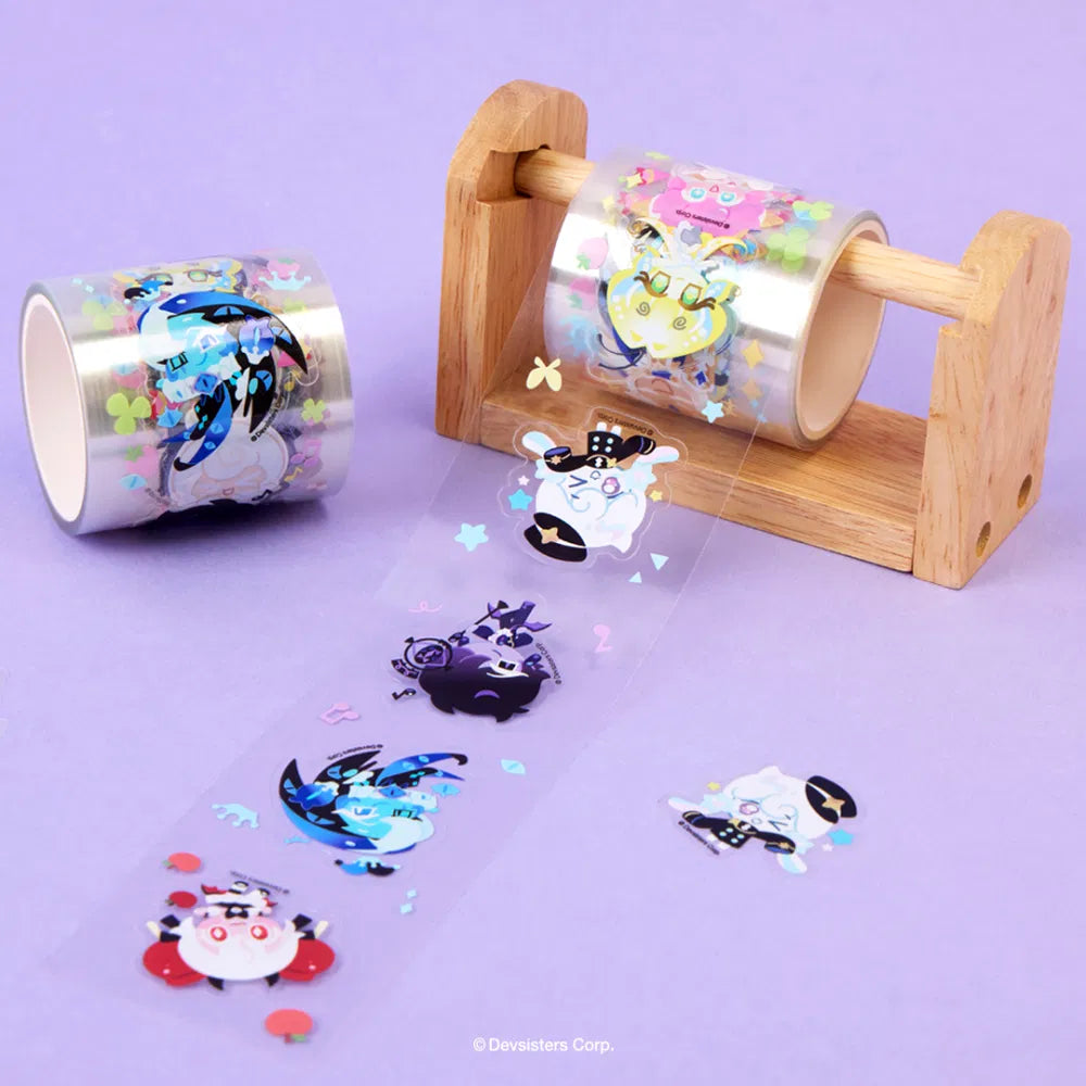 Add a fun touch to your stationery and craft collection with the Cookie Run - Transparent Roll Sticker.