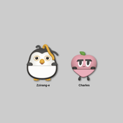 Bring your favorite characters along wherever you go with the DAY OFF AIRLINE: D.O ZZirang-e &amp; Charles - Hanging Figure.