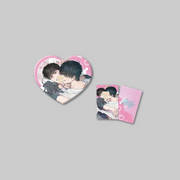 Add a charming collaboration collectible to your collection with the Dead Seed x Genki Collection Cafe - Heart Can Badge.
