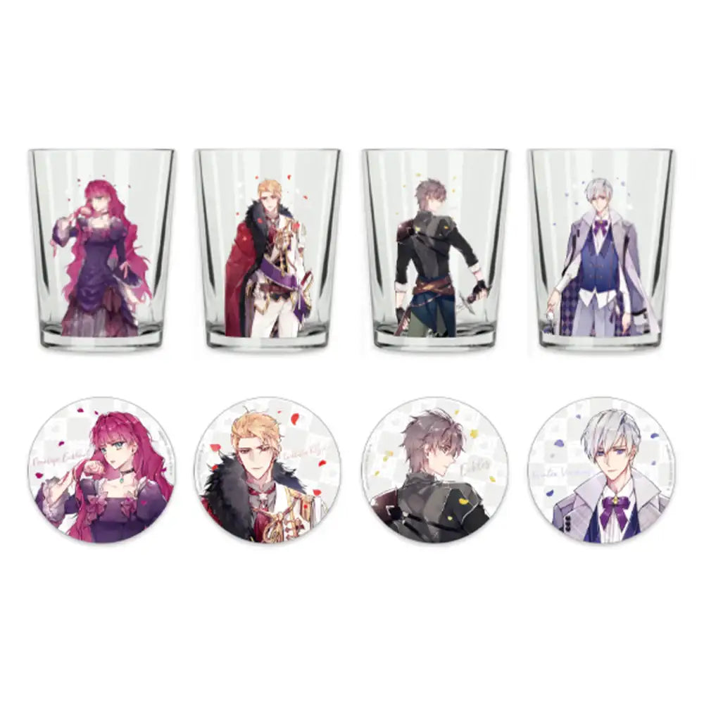 Villains Are Destined to Die Popup Store - Glass Cup & Coaster Set - Soone Content - Glass Cup - Harumio