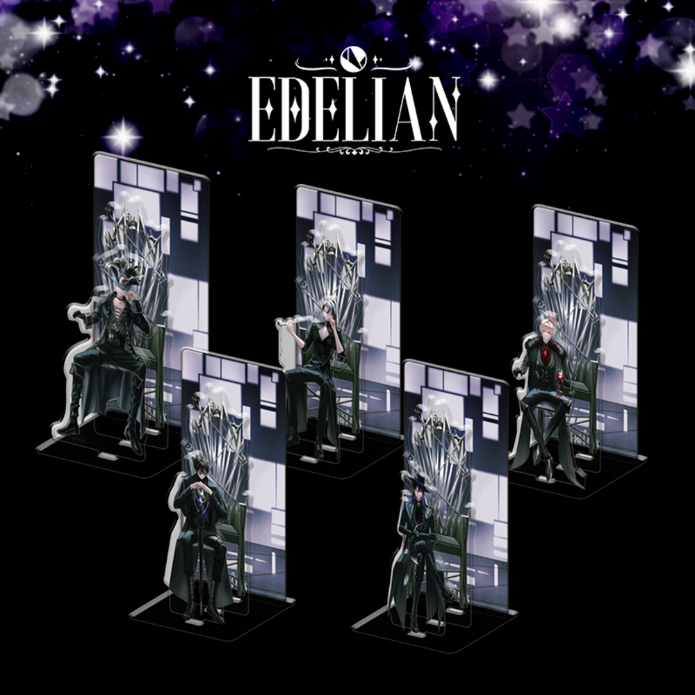 Celebrate the series' milestone with the Edelian: 1st Anniversary - Acrylic Diorama Stand.