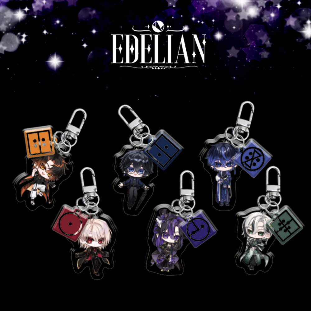 Add a charming character collectible to your everyday accessories with the Edelian - SD Character Acrylic Keyring.
