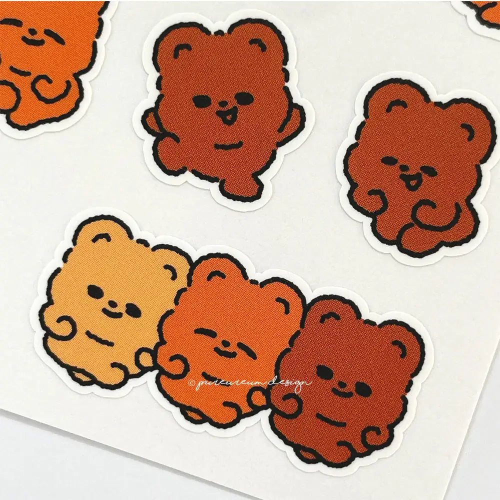 Pureureumdesign - Cupid Bear Dance Dance Dance Sticker - Pureureumdesign - Home & Living, Accessories - Harumio