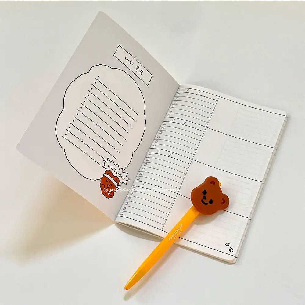 Pureureumdesign - Cupid Bear Can Do Notebook - Pureureum Design - Home & Living, Accessories - Harumio