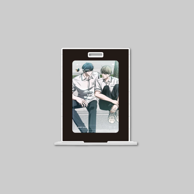 Showcase your favorite Friend or Faux x Beon Annex visuals with the Acrylic Photo Stand.
