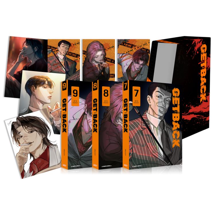 Continue your GETBACK collection with the Vol. 7-9 Bookcase Set Edition.