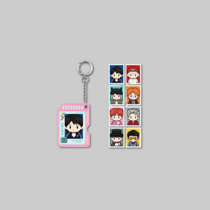 Keep your favorite photo close at hand with the official G-DRAGON x FAM POP-UP: G: A BOY'S JOURNEY – Acrylic ID Photo Holder Keyring. 