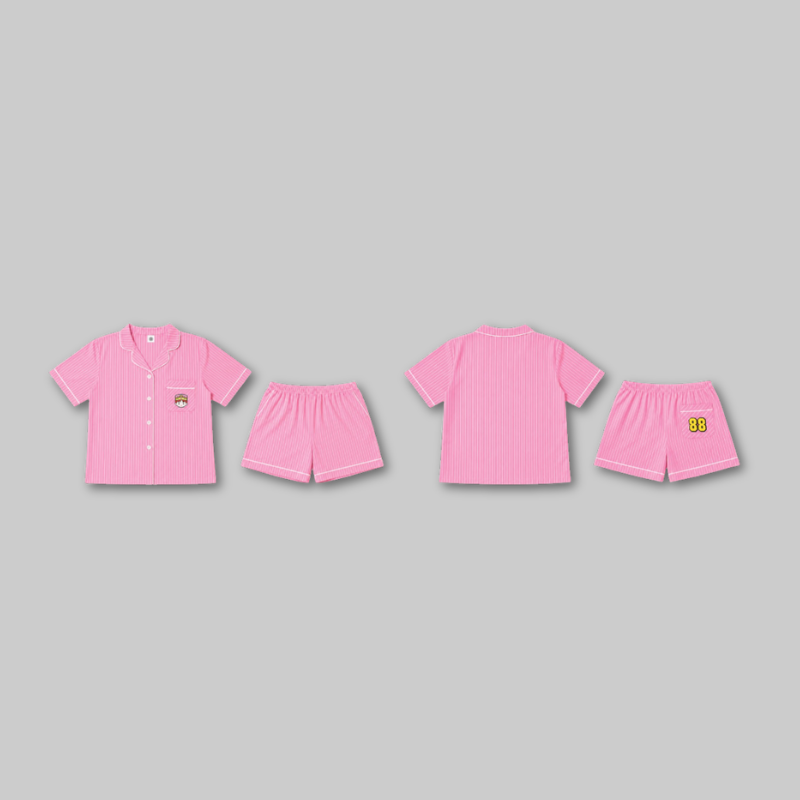 Relax in comfort with the official G-DRAGON x FAM POP-UP: G: A BOY'S JOURNEY – Short-Sleeve Pajama Set.